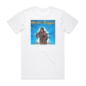 Grave Digger Symphony Of Death Album Cover T-Shirt White Grave Digger Symphony Of Death Album Cover T-Shirt White