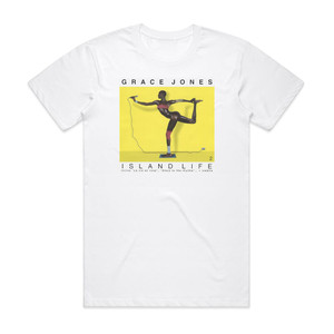 Grace Jones Island Life 2 Album Cover T-Shirt White