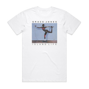 Grace Jones Island Life Album Cover T-Shirt White