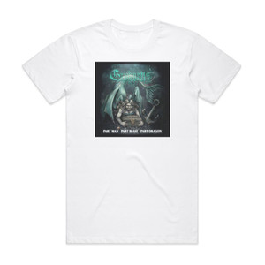Grimgotts Part Man Part Beast Part Dragon Album Cover T-Shirt White Grimgotts Part Man Part Beast Part Dragon Album Cover T-Shirt White