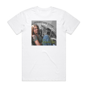 Gretchen Wilson Right On Time Album Cover T-Shirt White Gretchen Wilson Right On Time Album Cover T-Shirt White