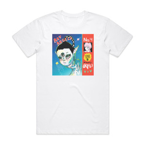 Grimes Art Angels Album Cover T-Shirt White Grimes Art Angels Album Cover T-Shirt White