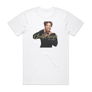 Gladys Knight At Last Album Cover T-Shirt White Gladys Knight At Last Album Cover T-Shirt White