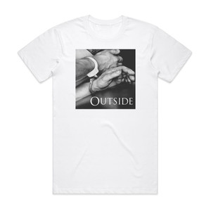 George Michael Outside Album Cover T-Shirt White George Michael Outside Album Cover T-Shirt White