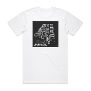 Gramatik No Shortcuts Album Cover T-Shirt White Gramatik No Shortcuts Album Cover T-Shirt White