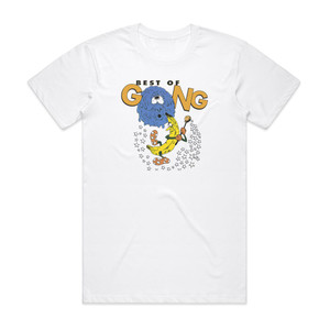 Gong Best Of 1 Album Cover T-Shirt White Gong Best Of 1 Album Cover T-Shirt White