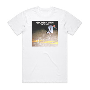 George Carlin On The Road Album Cover T-Shirt White