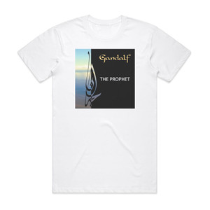 Gandalf Der Prophet Album Cover T-Shirt White Gandalf Der Prophet Album Cover T-Shirt White
