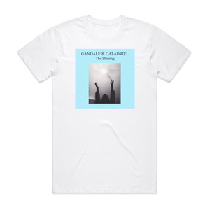 Gandalf The Shining Album Cover T-Shirt White Gandalf The Shining Album Cover T-Shirt White