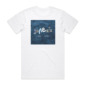 Genesis 1976 1982 Album Cover T-Shirt White Genesis 1976 1982 Album Cover T-Shirt White