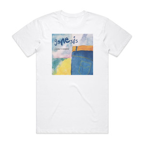Genesis I Cant Dance Album Cover T-Shirt White Genesis I Cant Dance Album Cover T-Shirt White