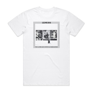 Genesis The Lamb Lies Down On Broadway 4 Album Cover T-Shirt White
