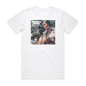 George Jones The Grand Tour Album Cover T-Shirt White George Jones The Grand Tour Album Cover T-Shirt White