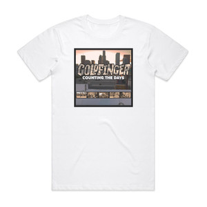 Goldfinger Counting The Days Album Cover T-Shirt White Goldfinger Counting The Days Album Cover T-Shirt White