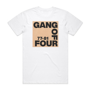 Gang of Four 7781 Album Cover T-Shirt White