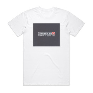 Guano Apes Walking On A Thin Line 1 Album Cover T-Shirt White Guano Apes Walking On A Thin Line 1 Album Cover T-Shirt White
