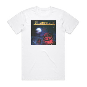 Gravestone Back To Attack Album Cover T-Shirt White Gravestone Back To Attack Album Cover T-Shirt White