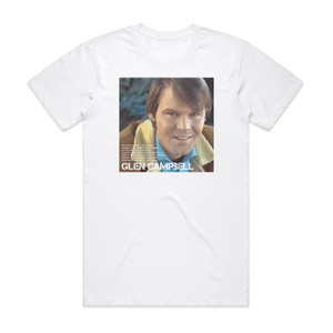 Glen Campbell Icon Album Cover T-Shirt White Glen Campbell Icon Album Cover T-Shirt White