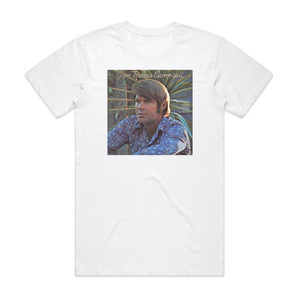 Glen Campbell Glen Travis Campbell Album Cover T-Shirt White Glen Campbell Glen Travis Campbell Album Cover T-Shirt White