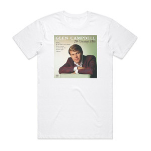 Glen Campbell 20 Greatest Hits Album Cover T-Shirt White