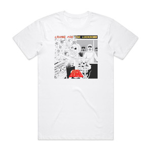 Gama Bomb Living For The Lockdown Album Cover T-Shirt White Gama Bomb Living For The Lockdown Album Cover T-Shirt White