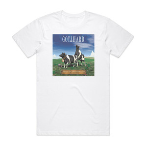 Gotthard Made In Switzerland 1 Album Cover T-Shirt White Gotthard Made In Switzerland 1 Album Cover T-Shirt White