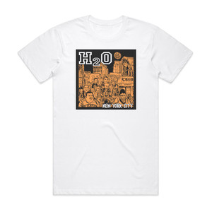 H2O New York City Album Cover T-Shirt White H2O New York City Album Cover T-Shirt White