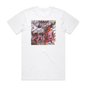 Hirax Hate Fear And Power Album Cover T-Shirt White Hirax Hate Fear And Power Album Cover T-Shirt White