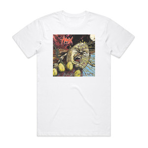 Hirax Raging Violence Album Cover T-Shirt White Hirax Raging Violence Album Cover T-Shirt White
