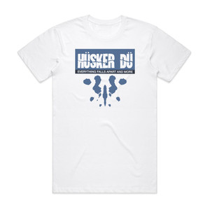 Husker Du Everything Falls Apart 1 Album Cover T-Shirt White Husker Du Everything Falls Apart 1 Album Cover T-Shirt White