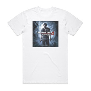 Henry Jackman Uncharted 4 A Thiefs End Album Cover T-Shirt White Henry Jackman Uncharted 4 A Thiefs End Album Cover T-Shirt White