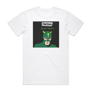 Hefner Dead Media Album Cover T-Shirt White Hefner Dead Media Album Cover T-Shirt White