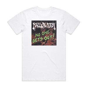 Halloween No One Gets Out Album Cover T-Shirt White Halloween No One Gets Out Album Cover T-Shirt White
