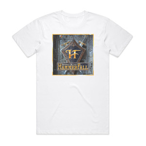 HammerFall Heeding The Call Album Cover T-Shirt White HammerFall Heeding The Call Album Cover T-Shirt White
