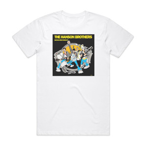 Hanson Brothers Gross Misconduct Album Cover T-Shirt White Hanson Brothers Gross Misconduct Album Cover T-Shirt White