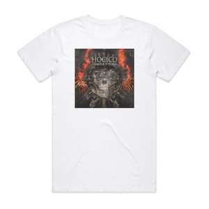 Hocico Tiempos De Furia Album Cover T-Shirt White Hocico Tiempos De Furia Album Cover T-Shirt White