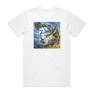 Hexx Wrath Of The Reaper Album Cover T-Shirt White Hexx Wrath Of The Reaper Album Cover T-Shirt White