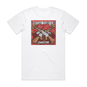 Heideroosjes Cease Fire Album Cover T-Shirt White Heideroosjes Cease Fire Album Cover T-Shirt White