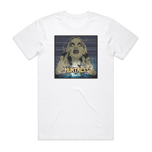 Huntress Static Album Cover T-Shirt White Huntress Static Album Cover T-Shirt White