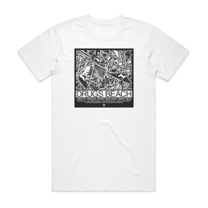HEALTH Drugs Beach Album Cover T-Shirt White HEALTH Drugs Beach Album Cover T-Shirt White