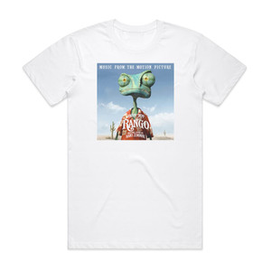 Hans Zimmer Rango Album Cover T-Shirt White Hans Zimmer Rango Album Cover T-Shirt White