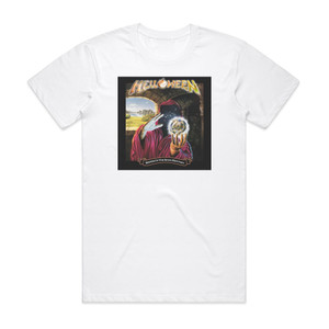 Helloween Keeper Of The Seven Keys Part I Album Cover T-Shirt White Helloween Keeper Of The Seven Keys Part I Album Cover T-Shirt White