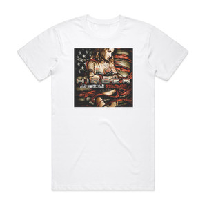 Hinder All American Nightmare 2 Album Cover T-Shirt White Hinder All American Nightmare 2 Album Cover T-Shirt White