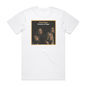 Heavy Feather Mountain Of Sugar Album Cover T-Shirt White Heavy Feather Mountain Of Sugar Album Cover T-Shirt White