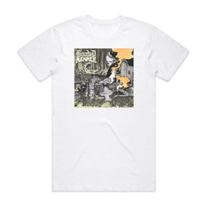 Hooded Menace Effigies Of Evil Album Cover T-Shirt White Hooded Menace Effigies Of Evil Album Cover T-Shirt White