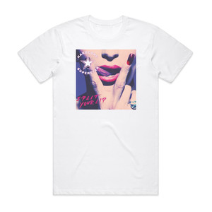 Hardcore Superstar Split Your Lip Album Cover T-Shirt White Hardcore Superstar Split Your Lip Album Cover T-Shirt White