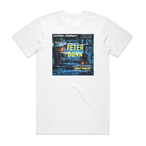 Henry Mancini Peter Gunn 1 Album Cover T-Shirt White Henry Mancini Peter Gunn 1 Album Cover T-Shirt White
