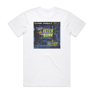 Henry Mancini Peter Gunn Album Cover T-Shirt White Henry Mancini Peter Gunn Album Cover T-Shirt White