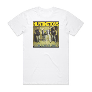 Huntingtons High School Rock Album Cover T-Shirt White Huntingtons High School Rock Album Cover T-Shirt White