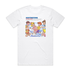 Huntingtons Fun And Games Album Cover T-Shirt White Huntingtons Fun And Games Album Cover T-Shirt White